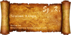 Szalma Kinga névjegykártya